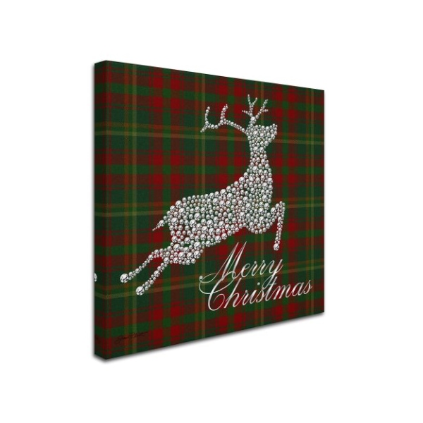 Jean Plout ' Merry Christmas Plaid 3' Canvas Art,24x24